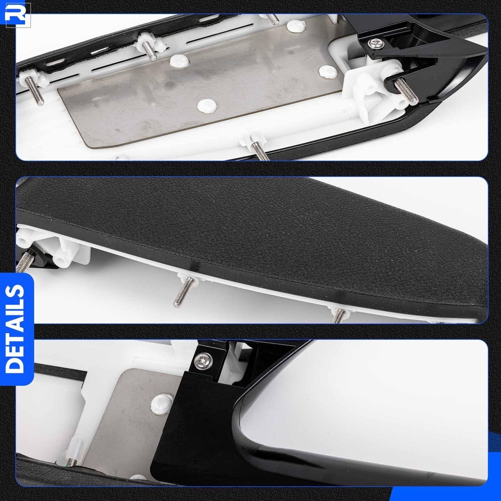 80994 Front Driver & Passenger Side Armrest & Side, Black