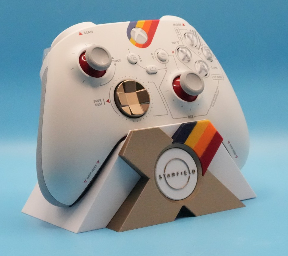 Stand for Xbox Series S X Starfield controller, 3d print.