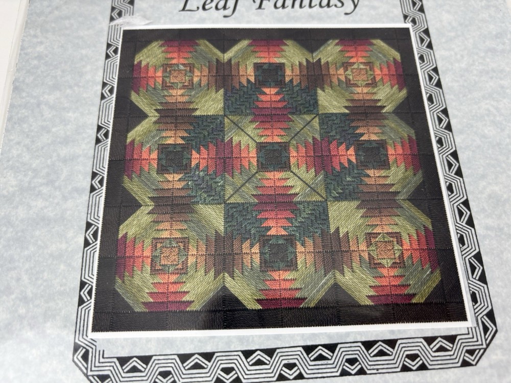 From Nancy’s Needle Quilt Series Leaf Fantasy Needlepoint Pattern 1S