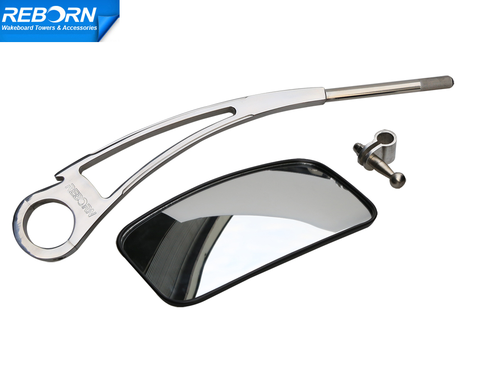 Reborn Pro Wakeboard Tower Wakeboard Mirror Bracket Arm Shining Polished