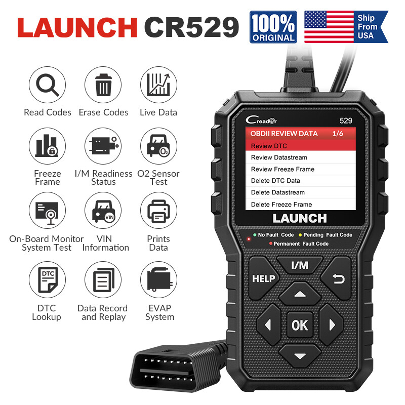 Check Engine Light Emission Test EOBD OBD2 Scanner Code Reader as Foxwell NT301