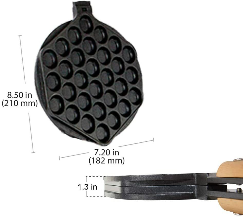 ALDKitchen Bubble Waffle Maker Replaceable 180 Degree Rotating Mold Nonstick