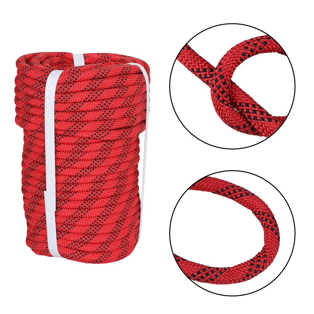 Braid Polyester Rope Arborist Tree Climbing Rope 3520Lbs 3/8" × 100' High Strong
