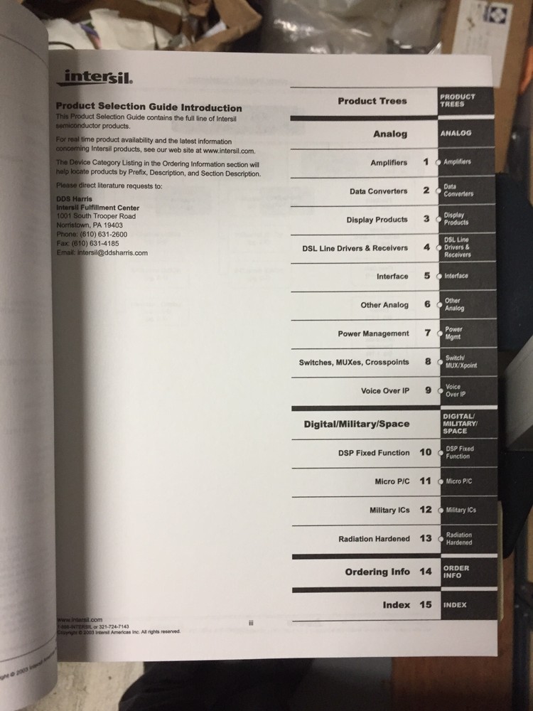 Data Book = Intersil Semiconductor Product Guide & Computer Power 1999/2000 =