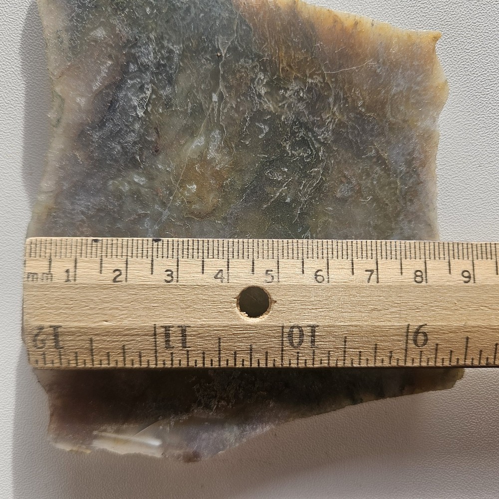 Moss Agate Lapidary Slab 141 Grams