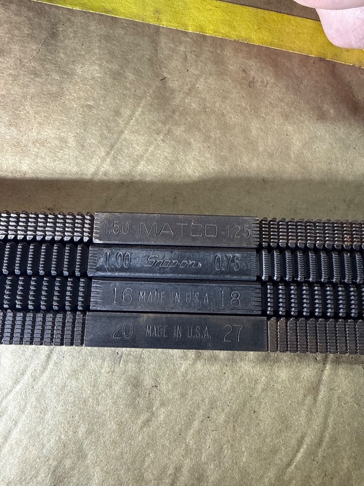 Snap-on & Matco Thread Restoring Tool Set