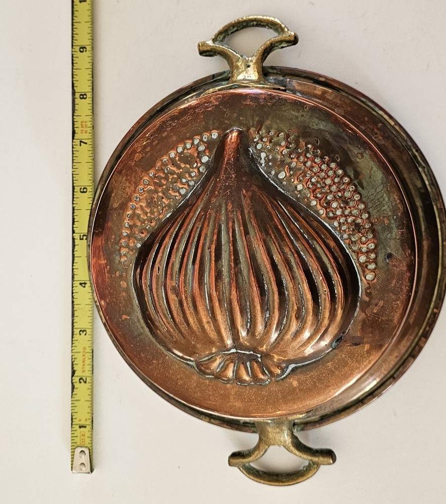 Vintage Copper Baking Dish, Mould, Onion Shape