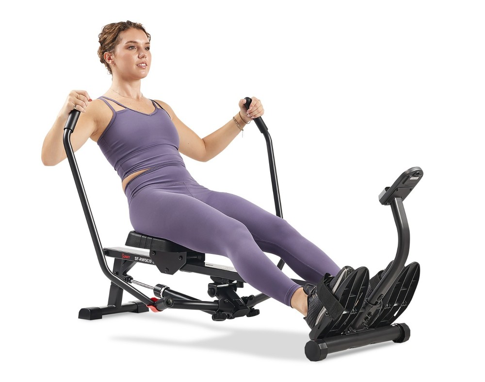 Rowing Machine Smart Full Motion Bluetooth Compact Adjustable Resistance Workout