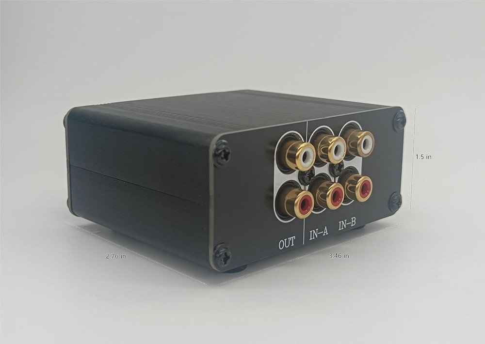 HiFi RCA Passive Preamp Stereo Audio Preamplifier with Volume Control, A/B...