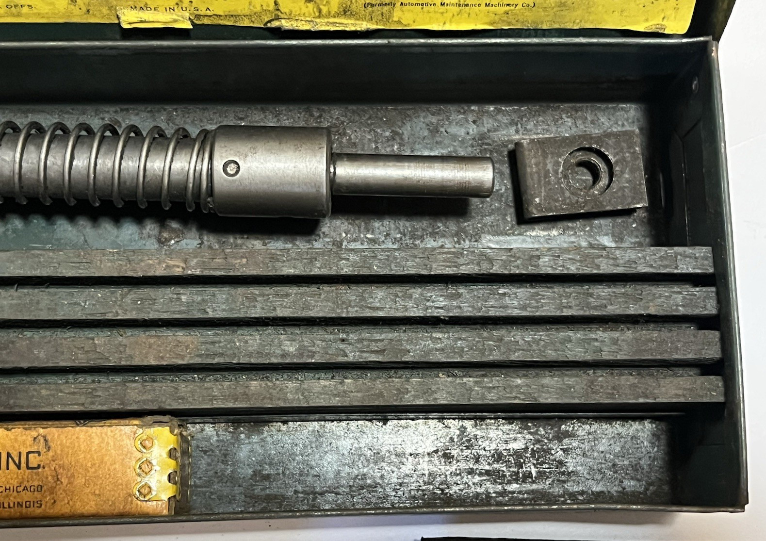 AMMCO Model 100 Vintage Small Bore Cylinder Hone Set in Box 47/64" - 1-5/16" USA