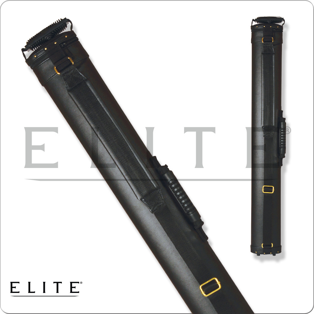 New Elite ECP22 Prime Pool Cue Case 2x2 Black, Spring Loaded Bottom