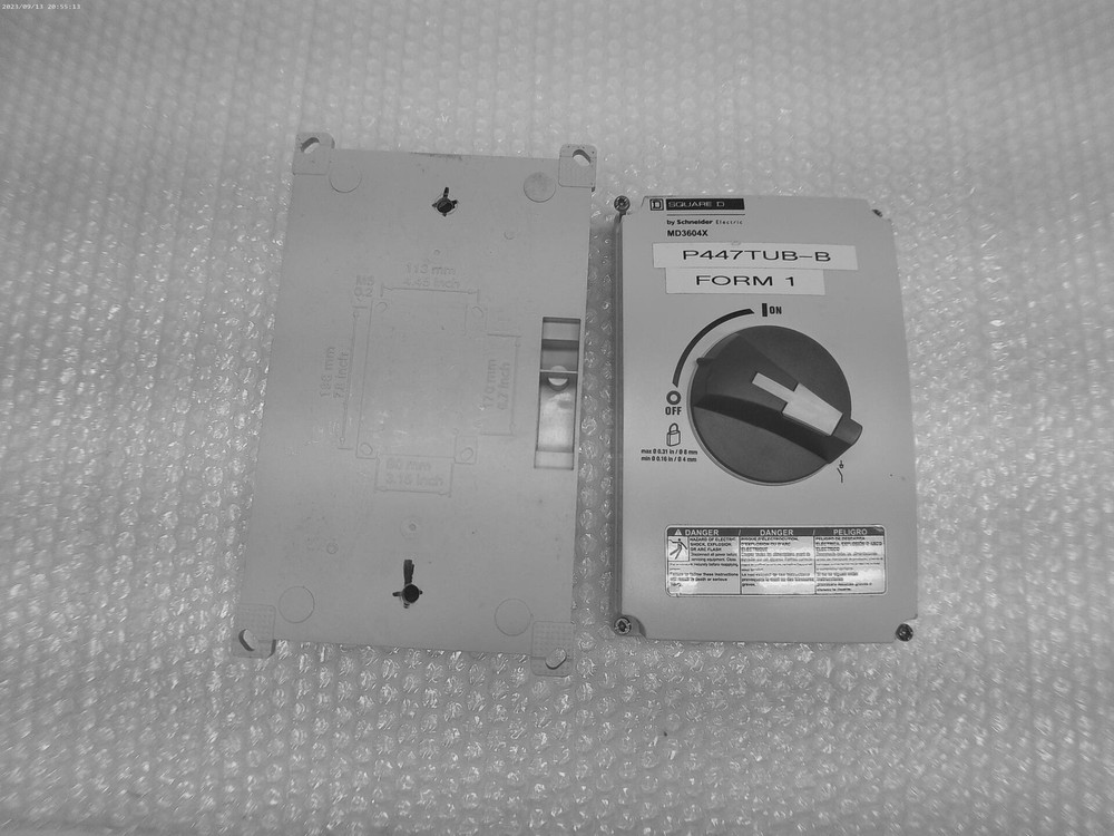 SQUARE D MD3604X DISCONNECT SWITCH UNMP