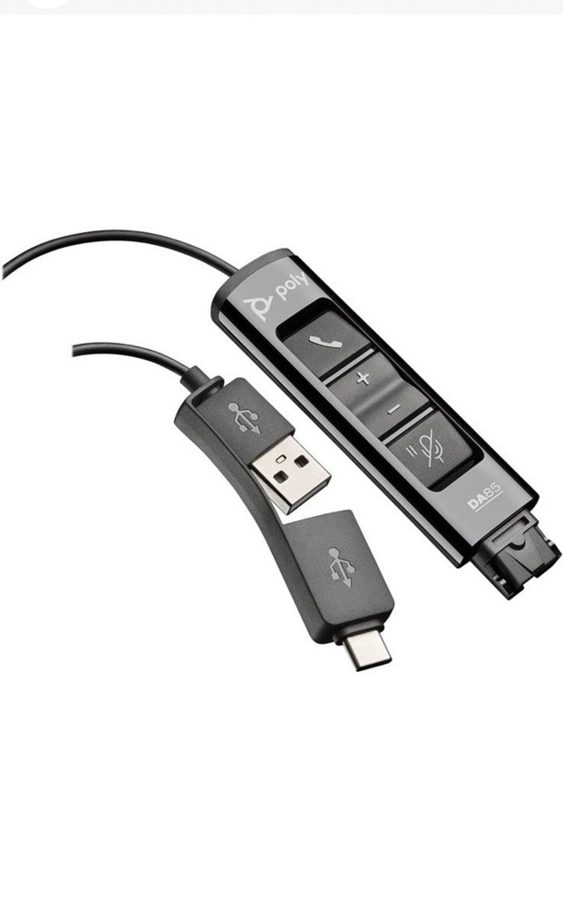 Poly DA85 USB-A/USB-C digital adapter - DA85 USB-A/USB-C digital adapter - Works