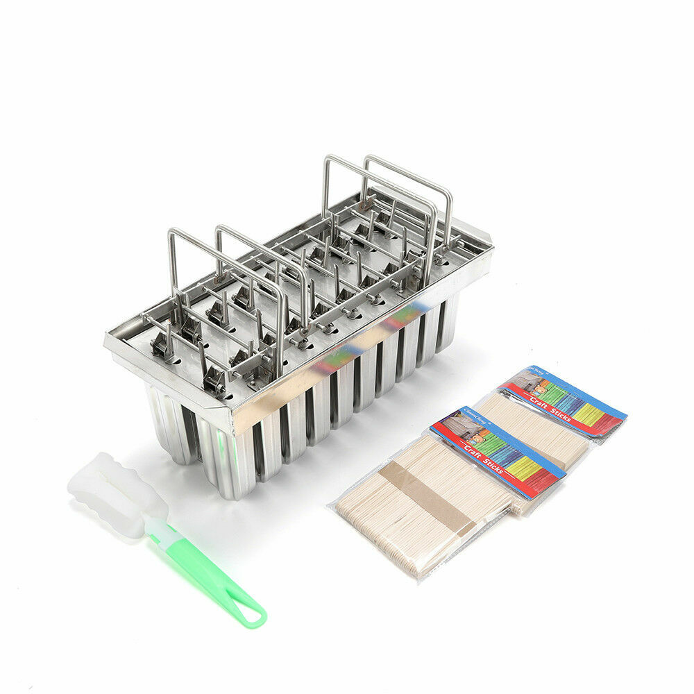 20x Stainless Steel Molds Ice Pop Lolly  Ice Cream Stick Holder Mold Top