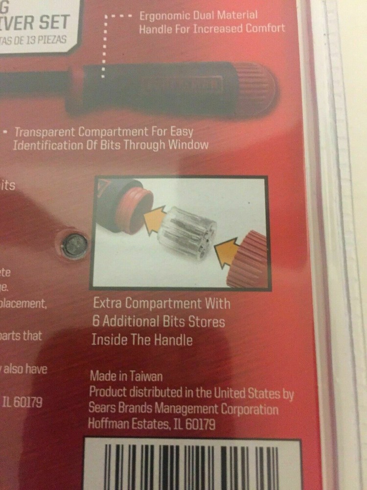 Craftsman Auto Loading Ratcheting Bit Driver Set 13 Piece