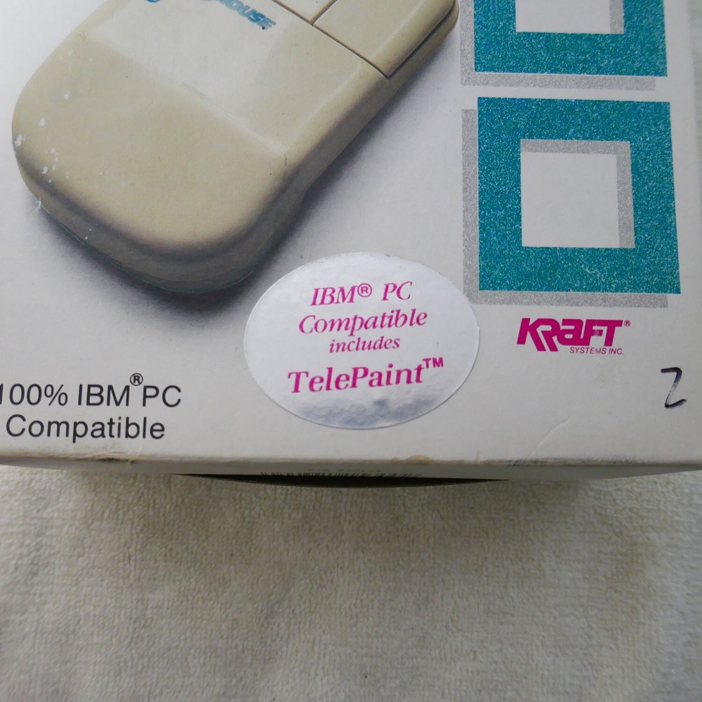 Vintage Kraft Systems Mouse IBM PC Compatible Still In Box Untested Vintage