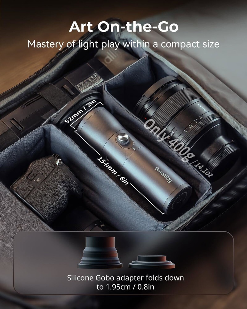 SmallRig RF 10C mini Spotlight LED Flashlight with 22" Magic Arm with Clamp