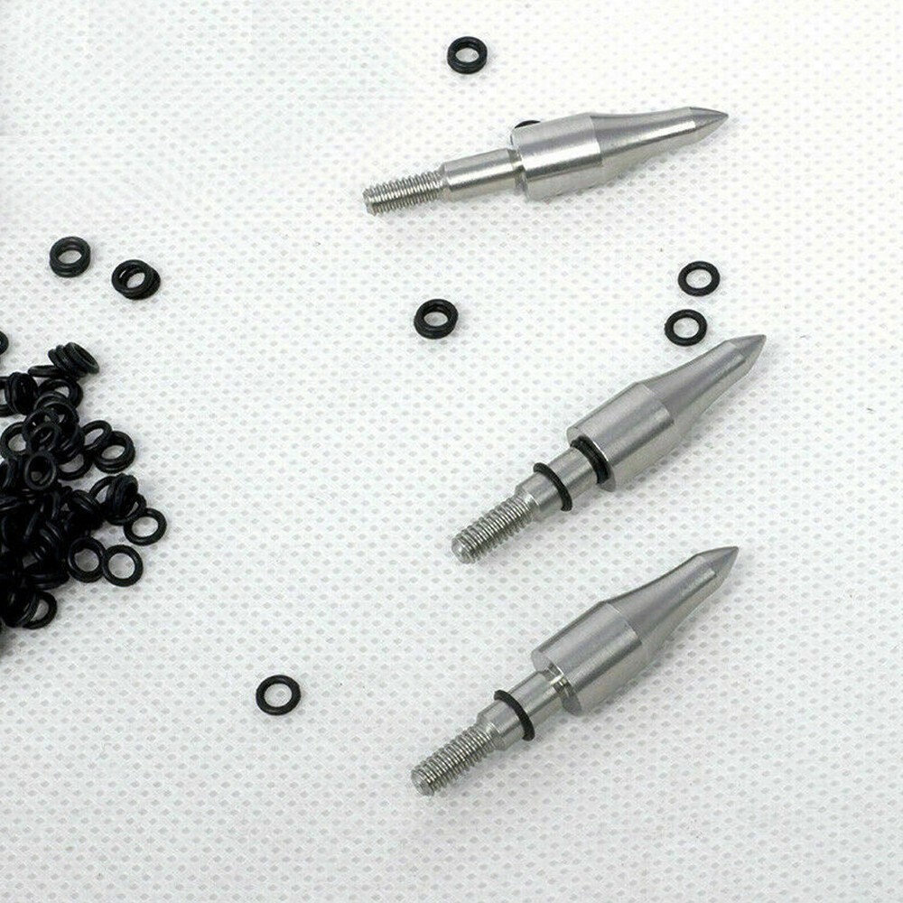 200 PCS Archery Arrowhead Points Locks O Ring Rubber Washers Target broadheads~