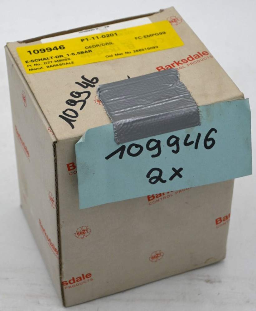 Barksdale 0401-416 Pressure Switch D2T-M80SS
