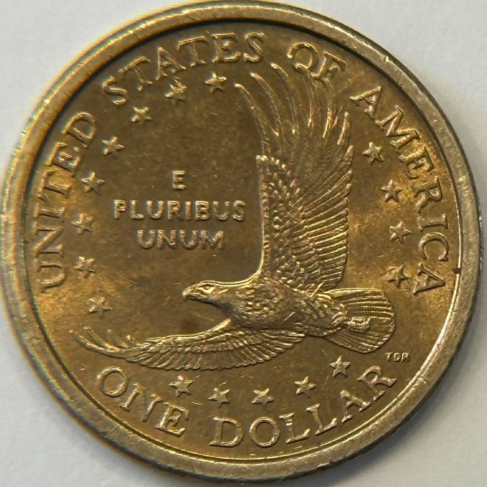 2000-P Sacagawea Dollar Wounded Eagle / Speared Eagle Variety. FS901 CIRCULATED!