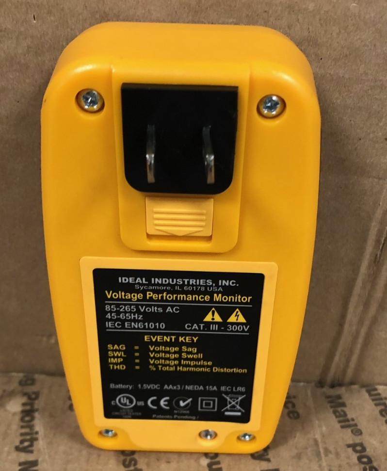 IDEAL 61-830 VOLTAGE PERFORMANCE MONITOR (TESTED)