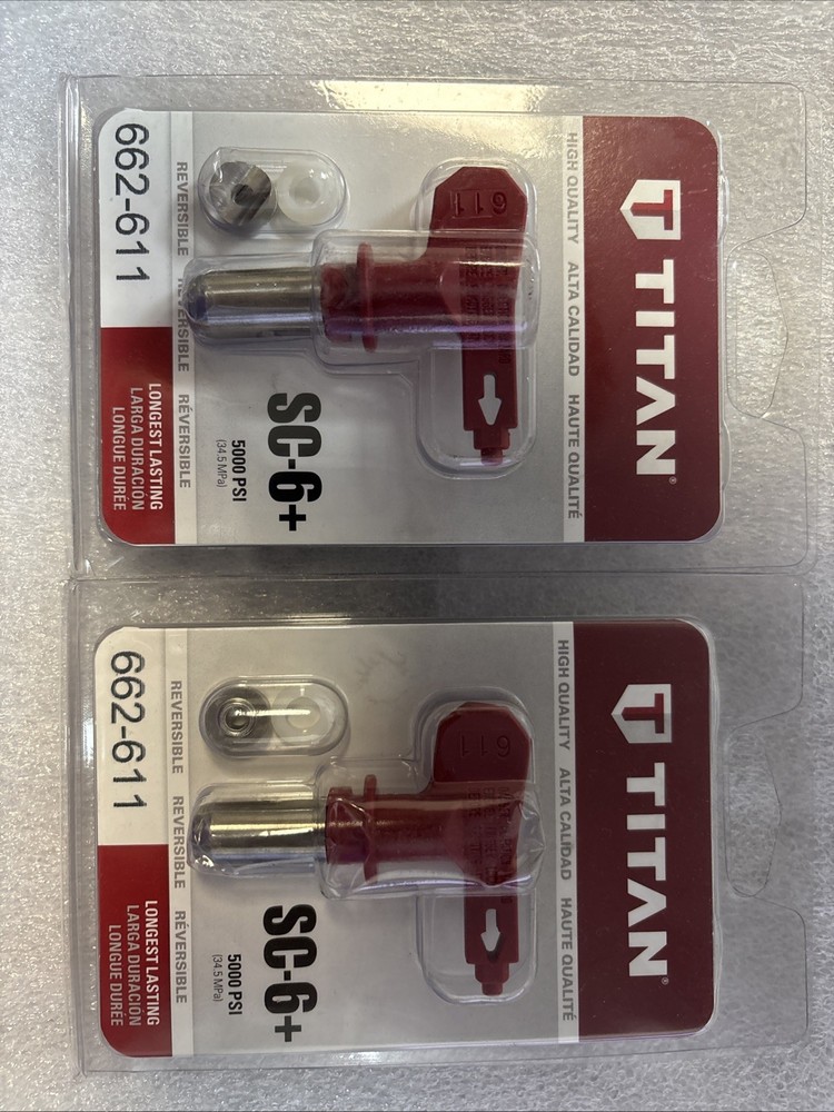 2 Titan 662-611 Spray Tips. OEM Genuine