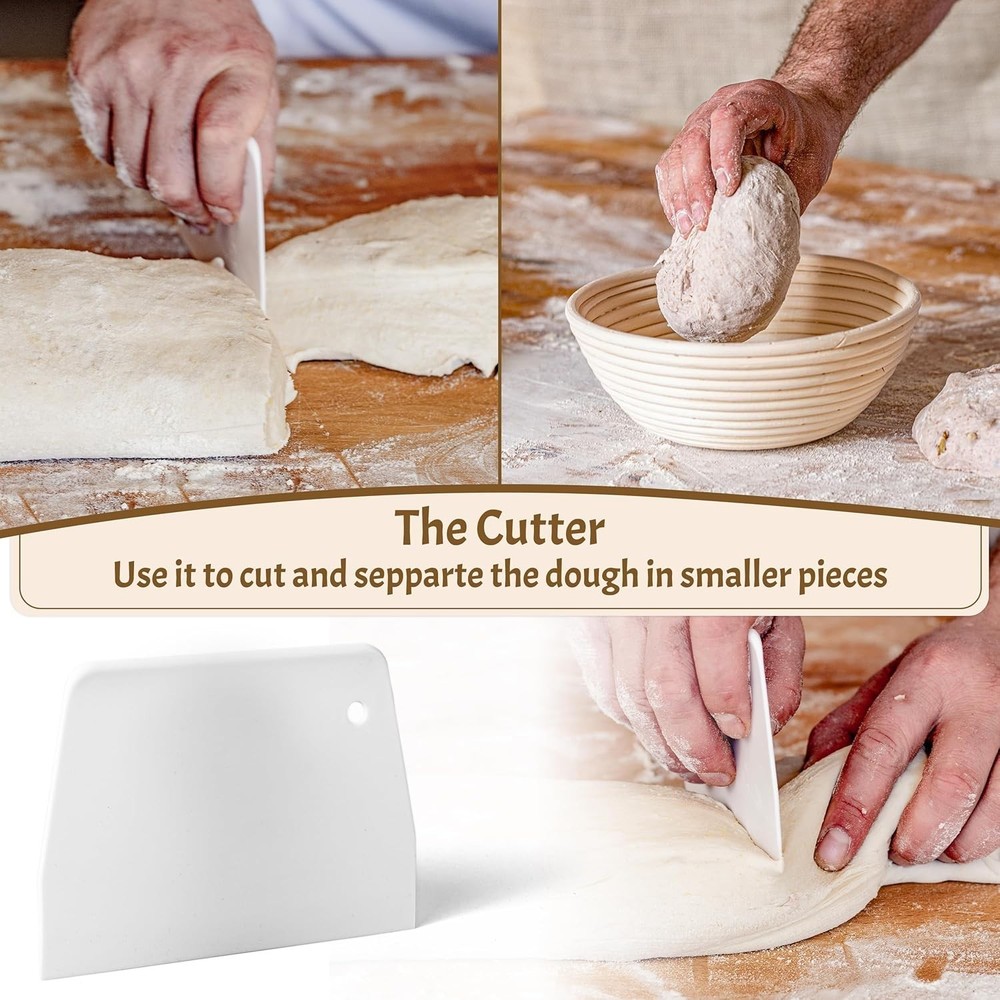 Sourdough Starter Kit All-in-One Bread Baking Set with Banneton and Tools