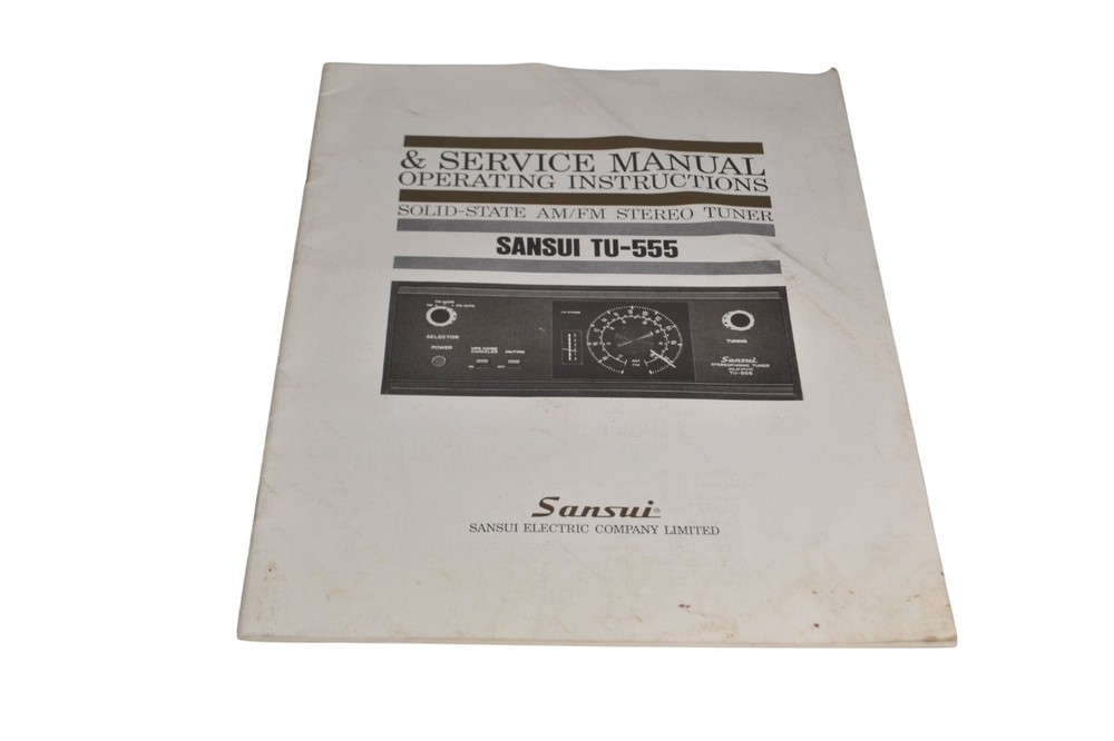 Sansui TU-555 Instruction Manual