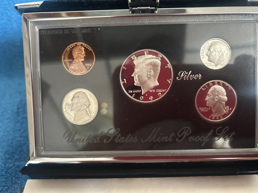 1992 thru 1995 U.S. Mint Premier Silver Proof Sets OGP /COA
