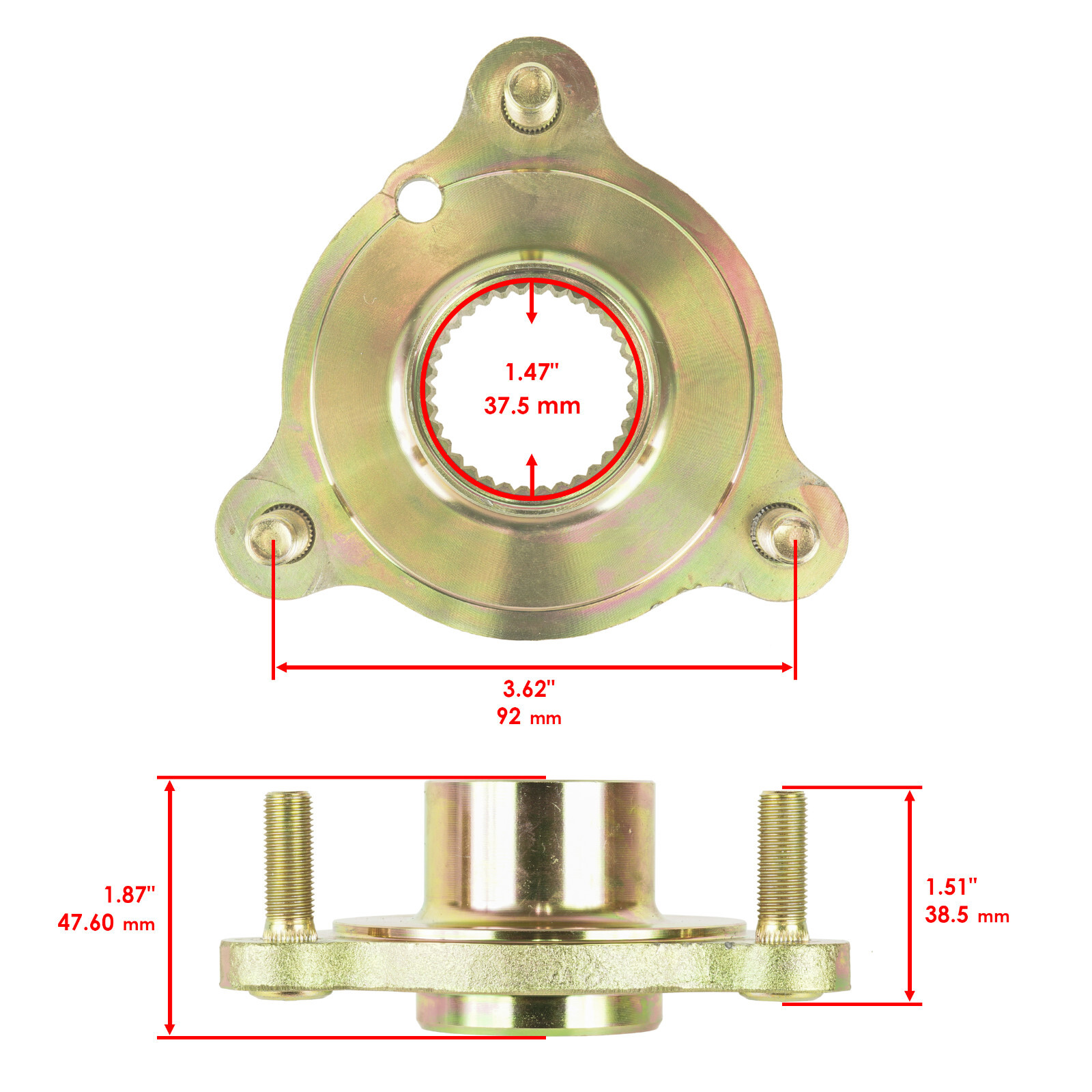 Rear Axle Sprocket Hub Collar for Polaris Scrambler 500 2x4 4x4 2005 2006 - 2012