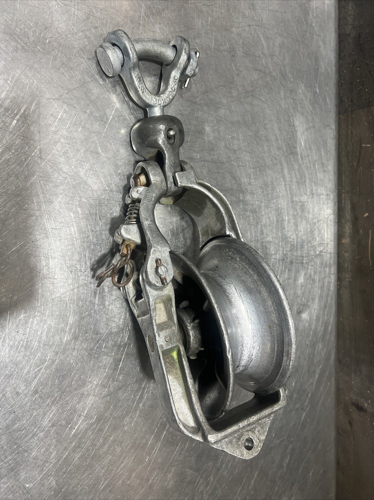 Vintage PENGO FT. WORTH Stringing Cable Wire Snatch Block Pulley 2500lb