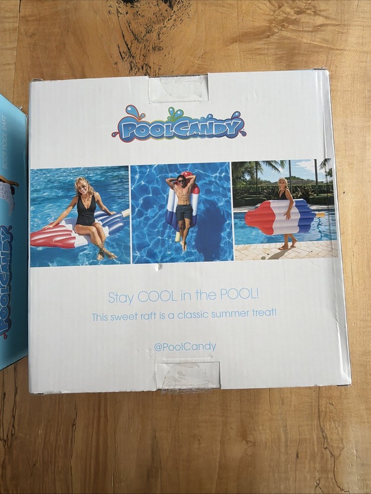 PoolCandy Cowgirl Boot Inflatable Pool Float 54" & Rocket Pop Float 71” Set