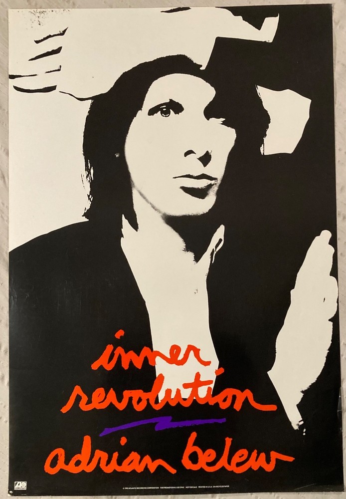 Adrian Belew 1992 Promo Poster Inner Revolution Atlantic Records H