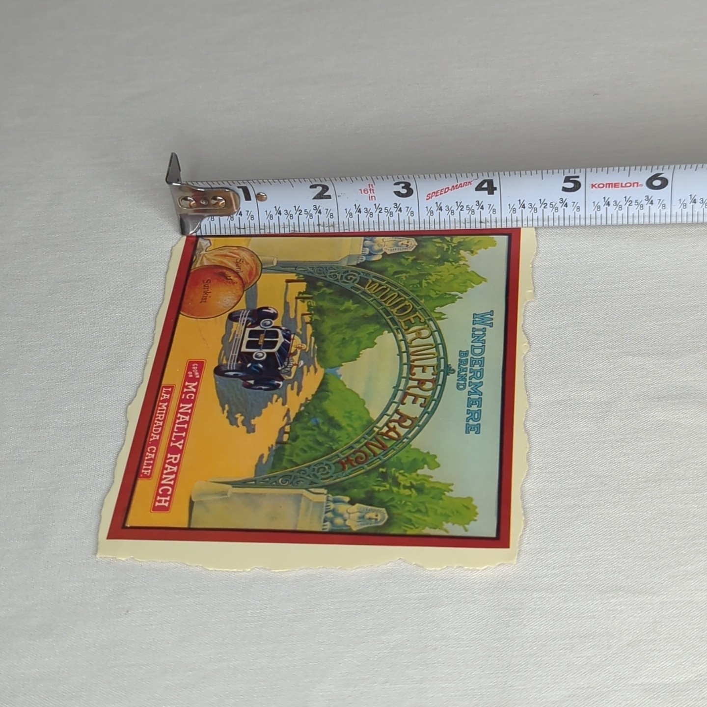 WINDERMERE BRAND Sunkist Mc NALLY RANCH LA MIRADA. CALIF.