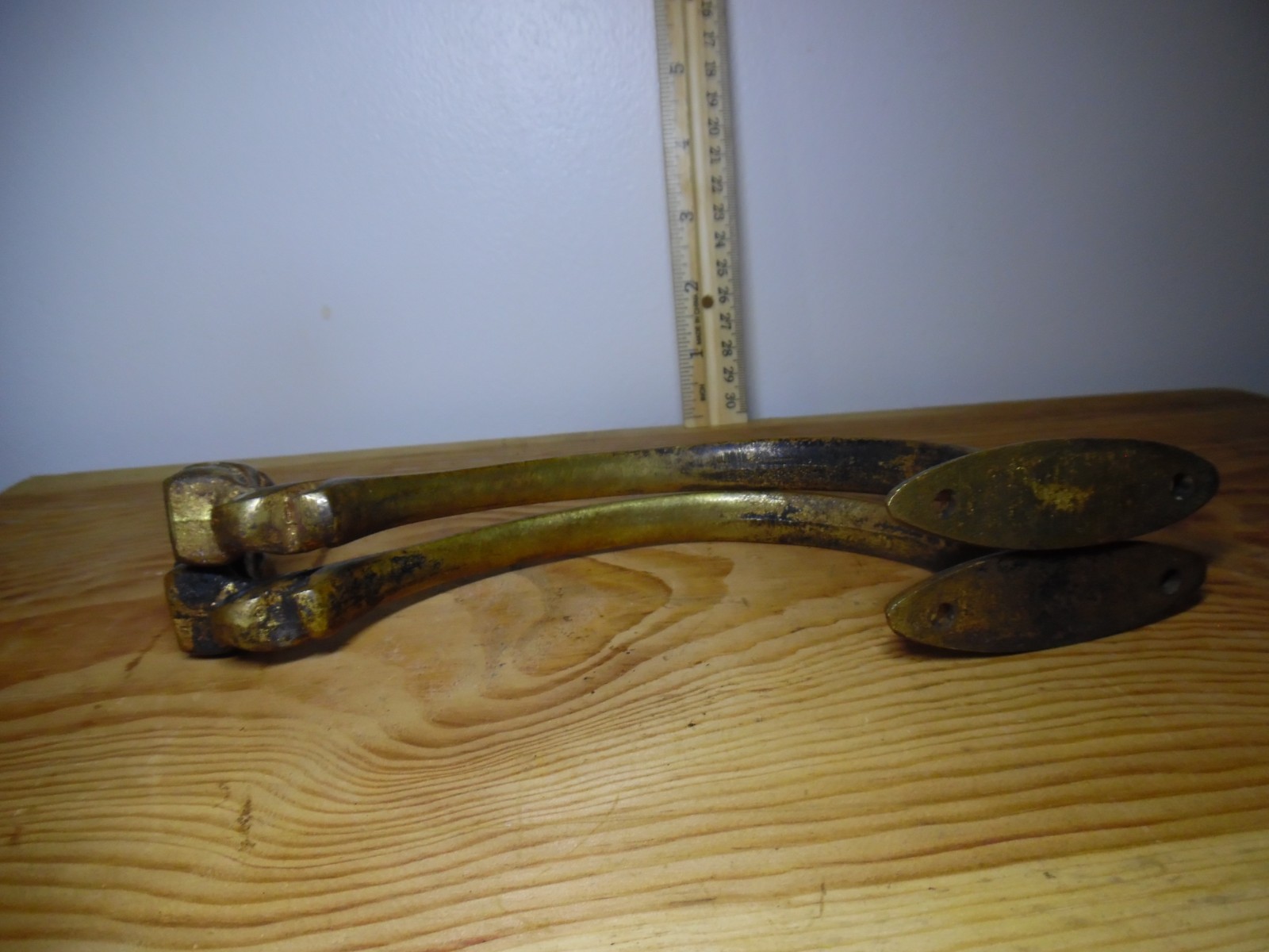 Orig Antique Brass 8" Claw Paw Feet Legs Furniture Stool REPURPOSE 4 Coat Hooks