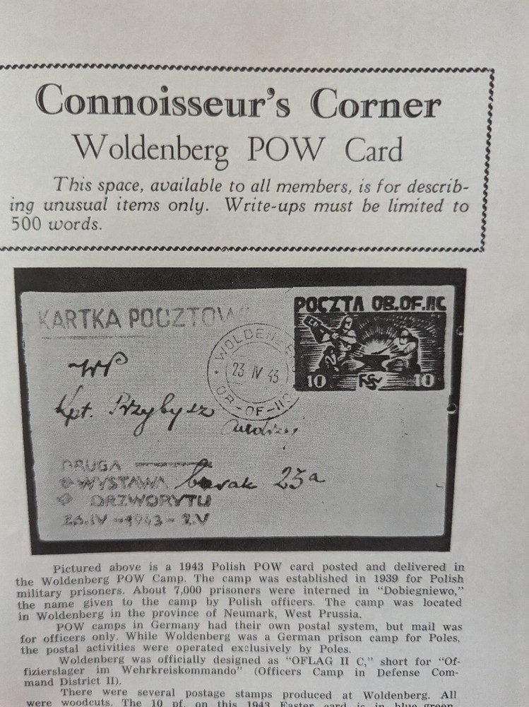 German Postal Specialist Jan 1967 Local Provisionals Cover Woldenberg POW Card