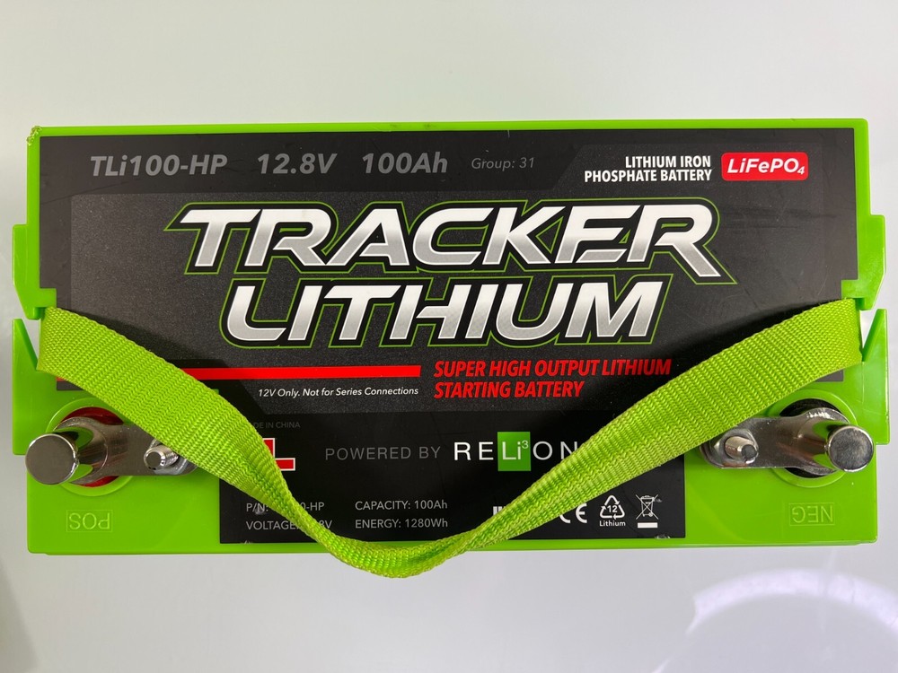 TLi100-HP Tracker Lithium Super High Output Deep Cycle Battery 12.8v 100ah