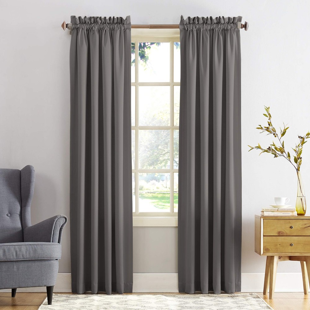 Sun Zero Barrow Energy Efficient Rod Pocket Curtain Single Panel