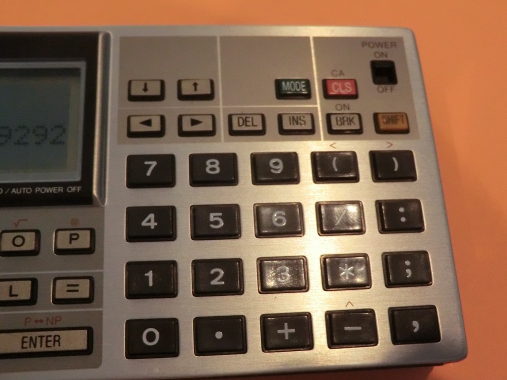 VINTAGE Sharp PC-1350 BASIC Pocket Computer w/8K RAM Card