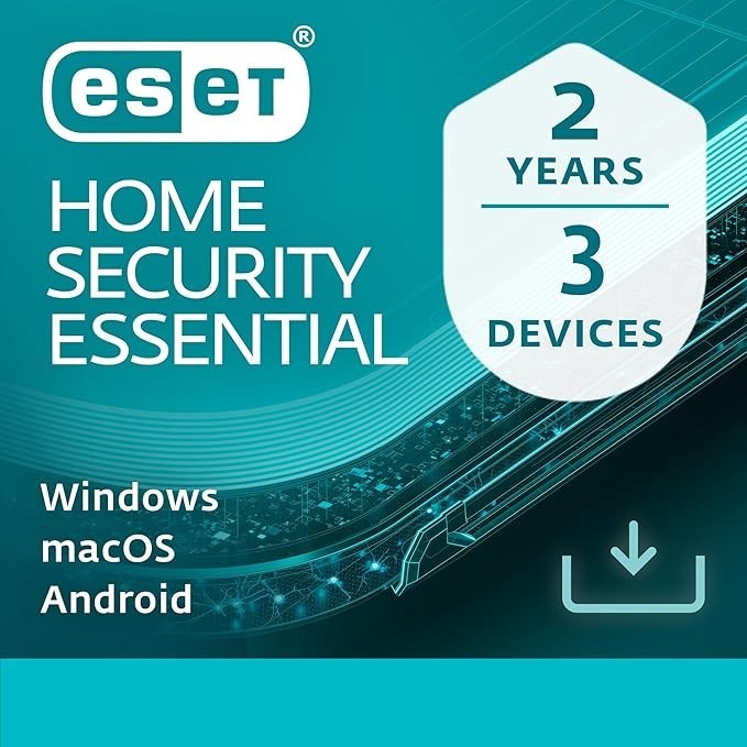 ESET HOME Security Essential 2026 3 Device 2 Year Activation Code Email