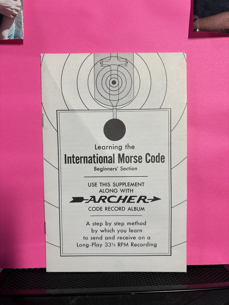 Learning International Morse Code Beginners Section Supplement Archer Vinyl 1969
