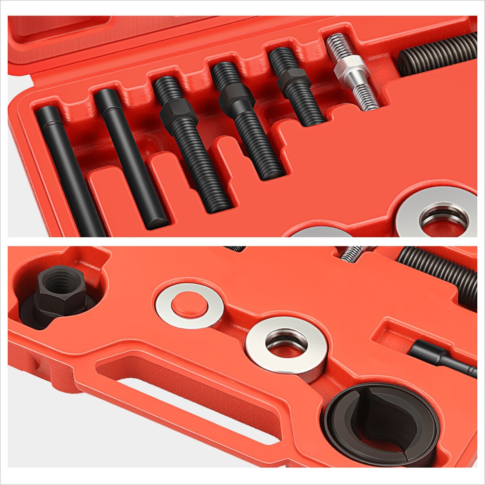 12Piece Pulley Puller Installer Power Steering Pump Remover Tool Set w/Case