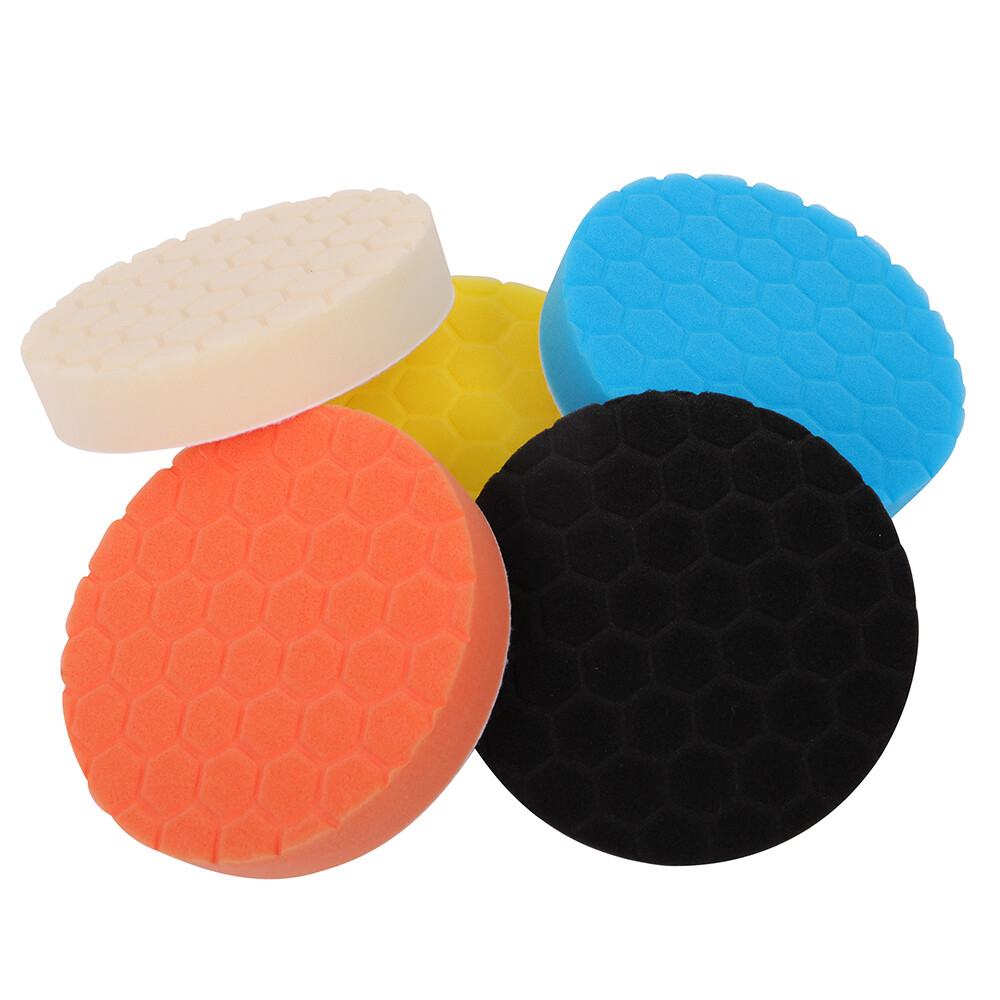 5pcs 6-Inch Car Polishing Pads for Drill Buffing Application