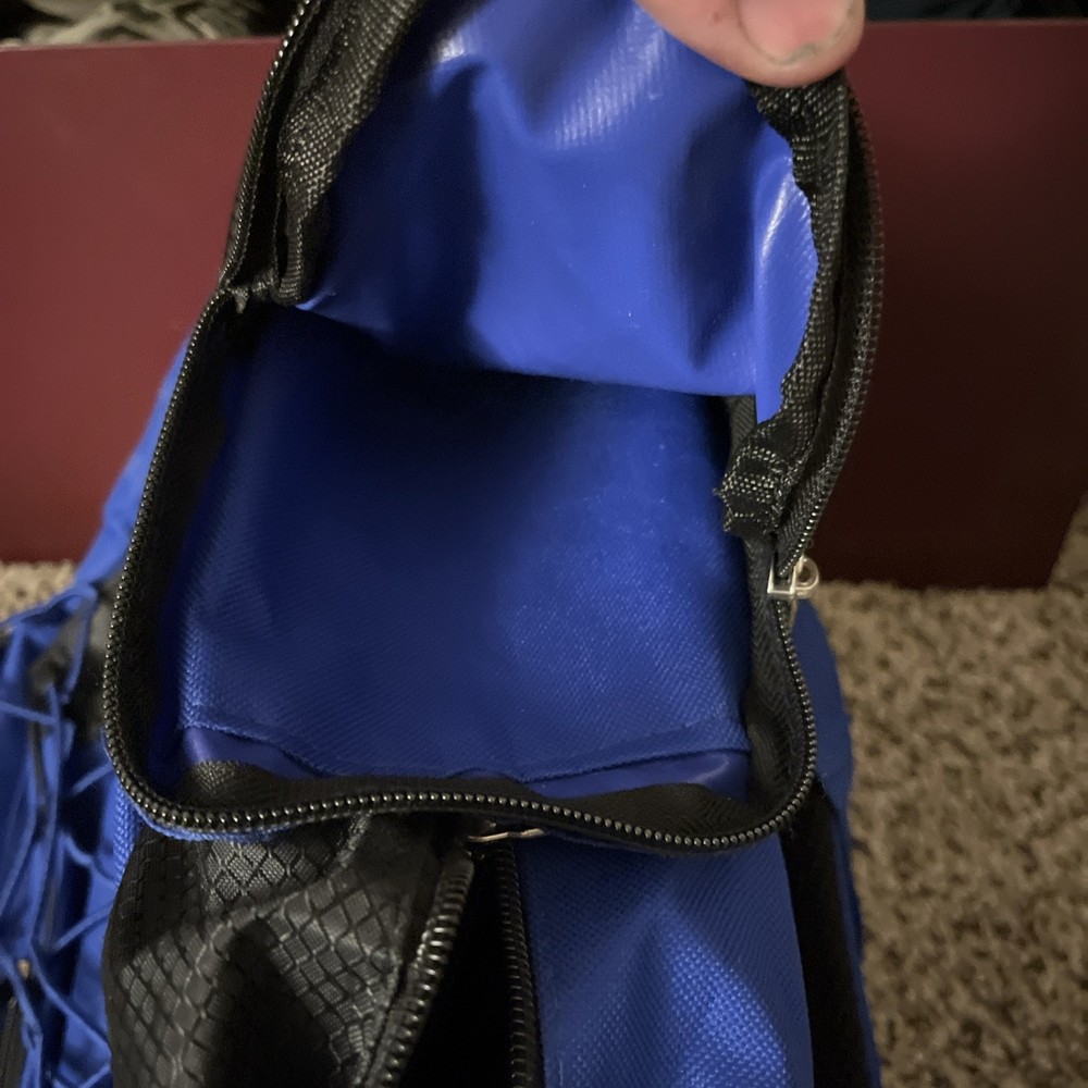 AdventuRidge Backpack Blue Pockets Slots Study School Work Standard Size Used