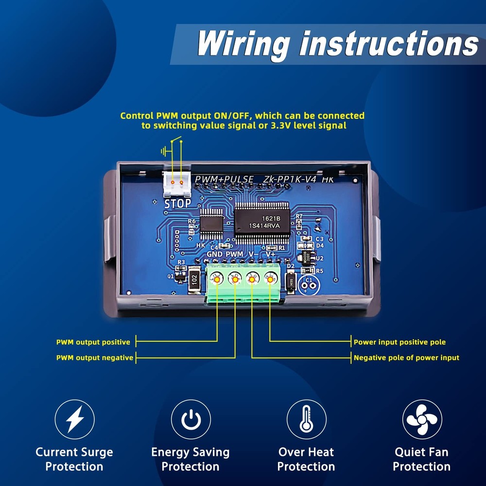 CenryKay Pwm Signal Generator,Dual Mode Function Frequency Generator Adjustab...