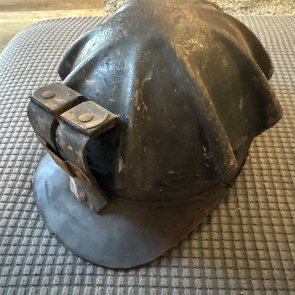 Antique Miner’s Helmet-Turtle Shell Style