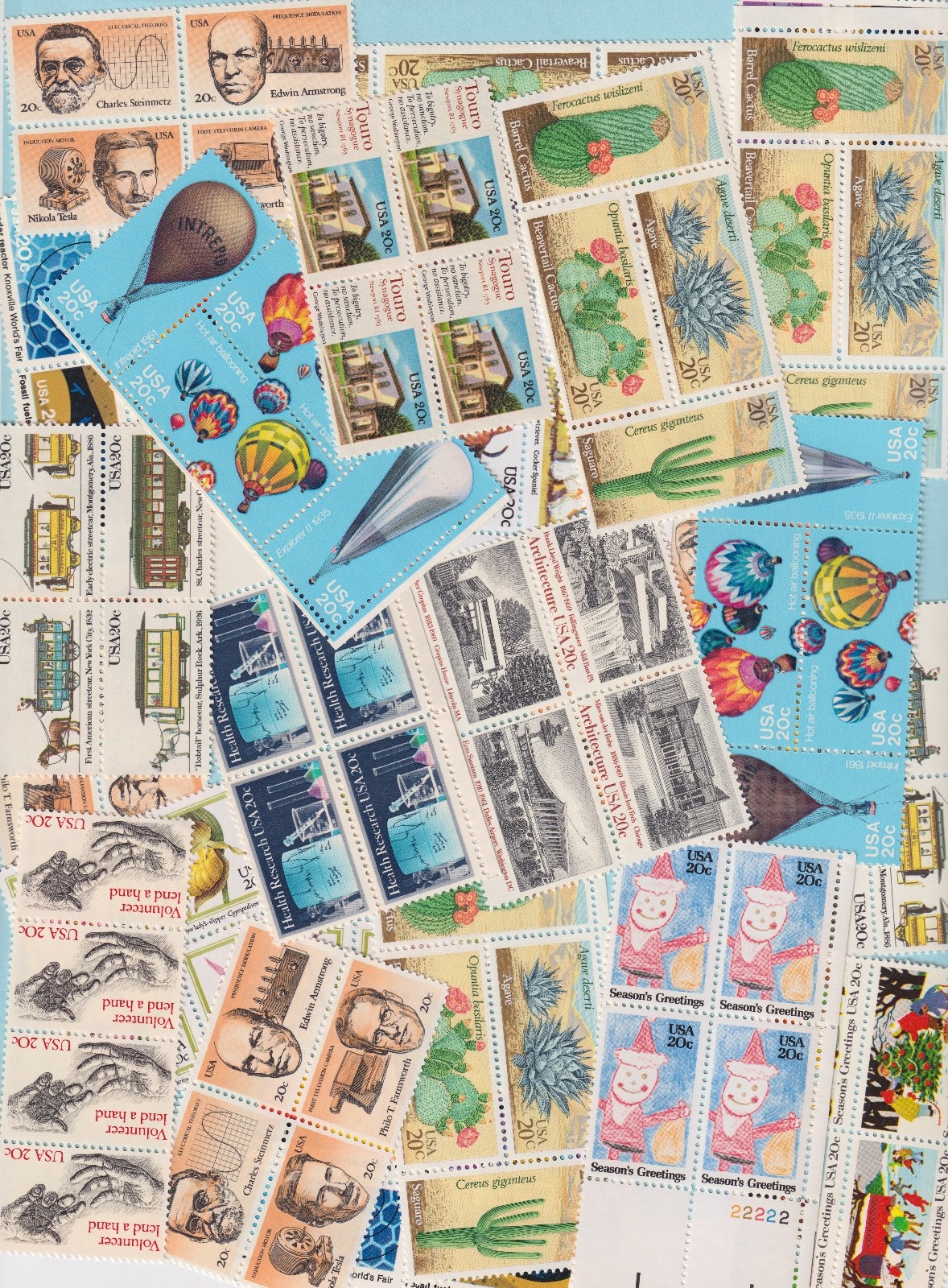 UNITED STATES DISCOUNT POSTAGE STAMPS FACE VALUE $20 OF  20 CENT STAMPS!