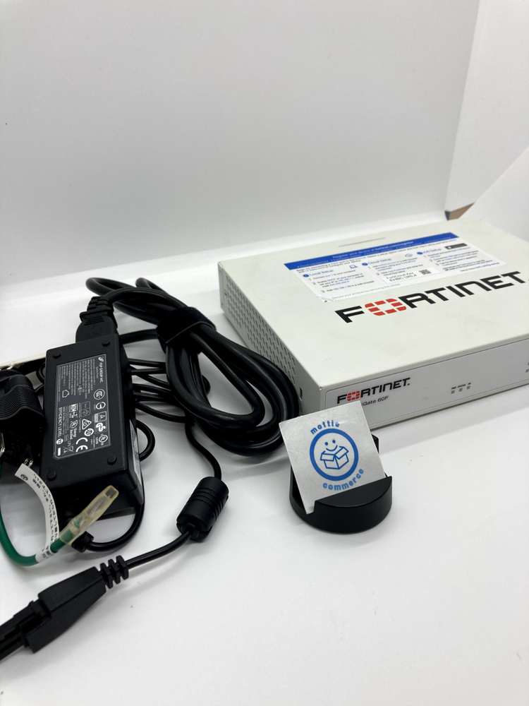 Fortinet FG-60F Fortigate-60F Network Security Firewall Initialized w/Adapter JP