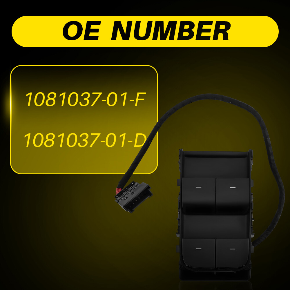 Master Power Window Switch For 2017-2020 Tesla Model 3 M3 Front Left Driver Side