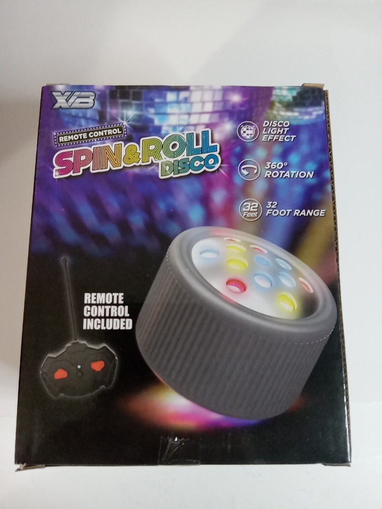 Disco Light Spin and Roll Withremote Control Great For Parties & Sleepovers